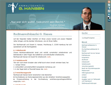 Tablet Screenshot of anwalt-hansen.de